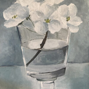 White wild flowers