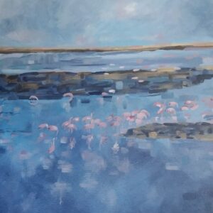 Flamingoes In The Vlei